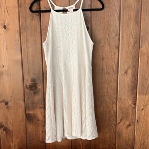 Mossimo Supply Co Target Cream Lace Sleeveless Bohemian Fairycore  Dress Sz L